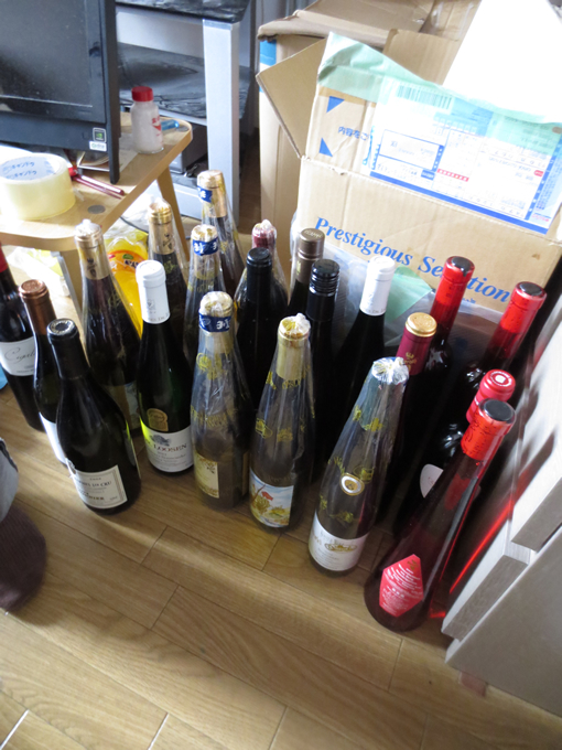 家に残ってた大量のワイン